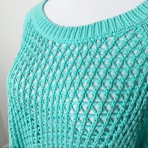 Jessica Simpson 1X aqua sweater